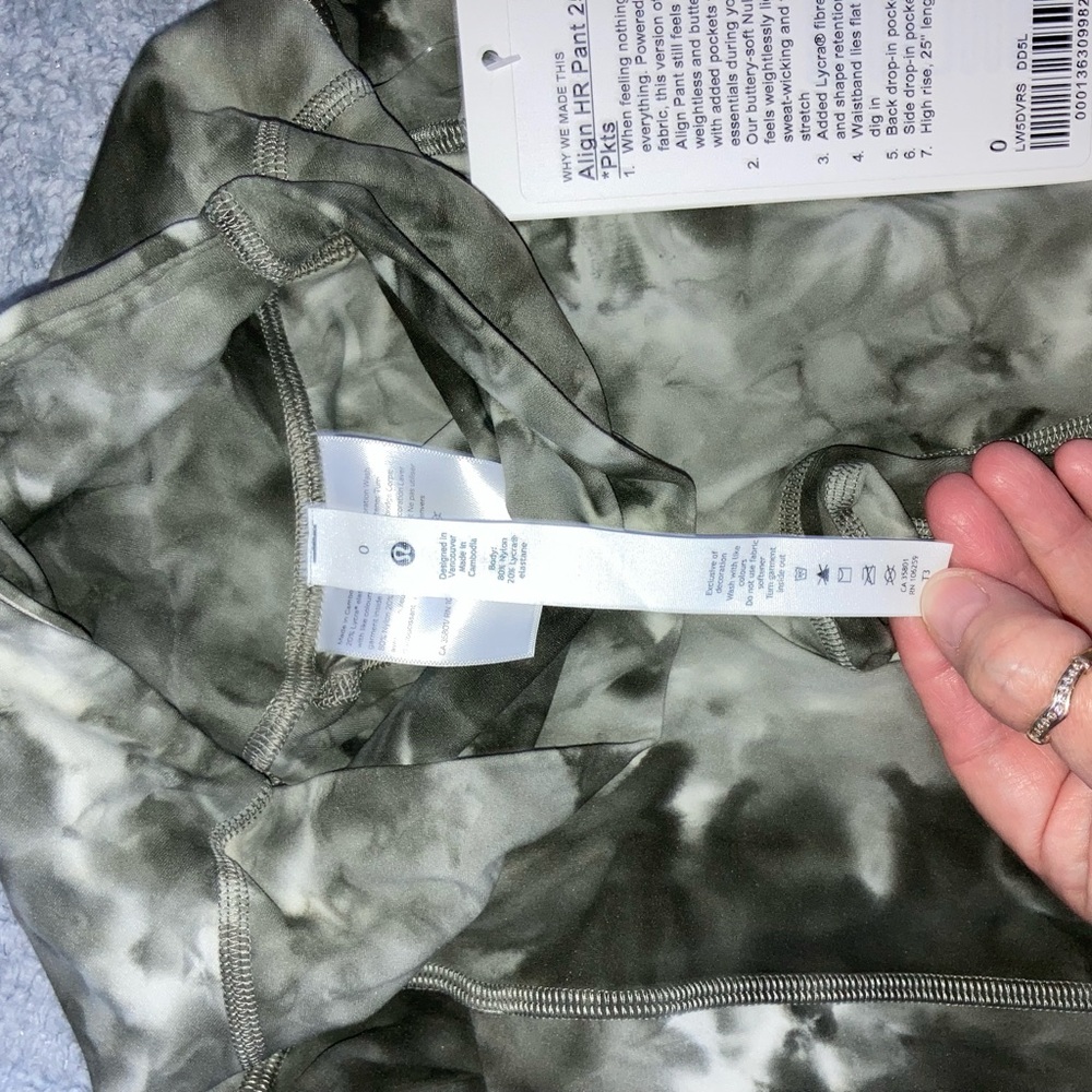 🍋NWT (0) LuluLemon Align highrise 25 inch inseam with pockets - Picture 10 of 11